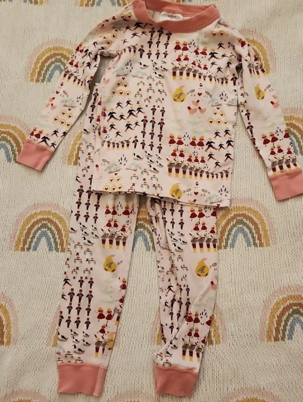 Hanna Andersson 90 or 3t 12 days of Christmas Pajamas pjs set